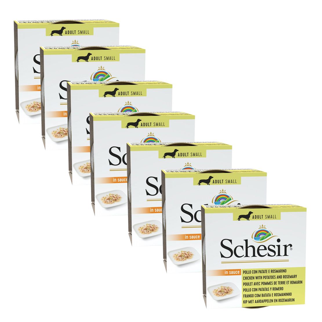 Schesir dog Adult - piletina, krumpir i ružmarin 7 x 85 g