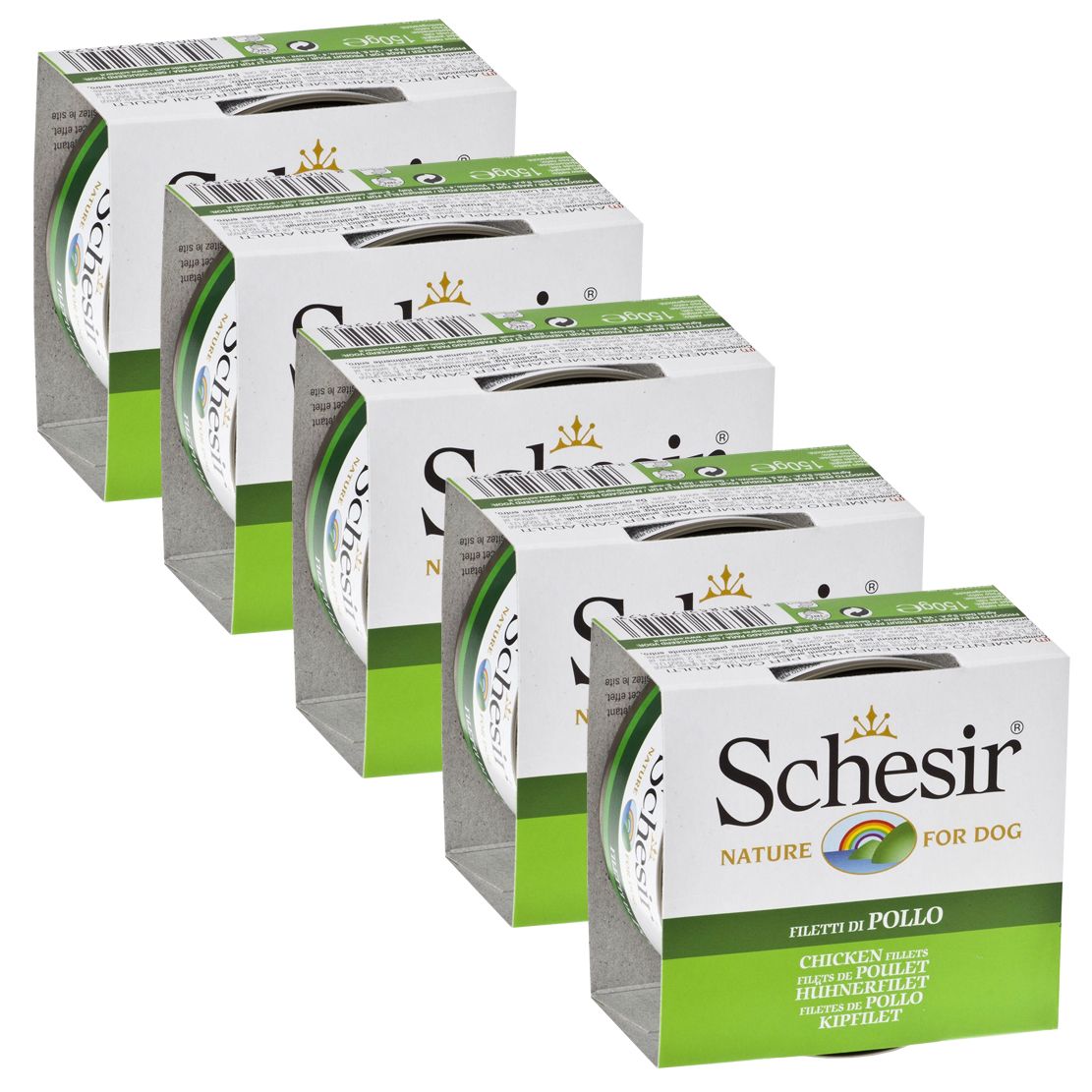 Schesir dog piletina u želeu 5 x 150 g