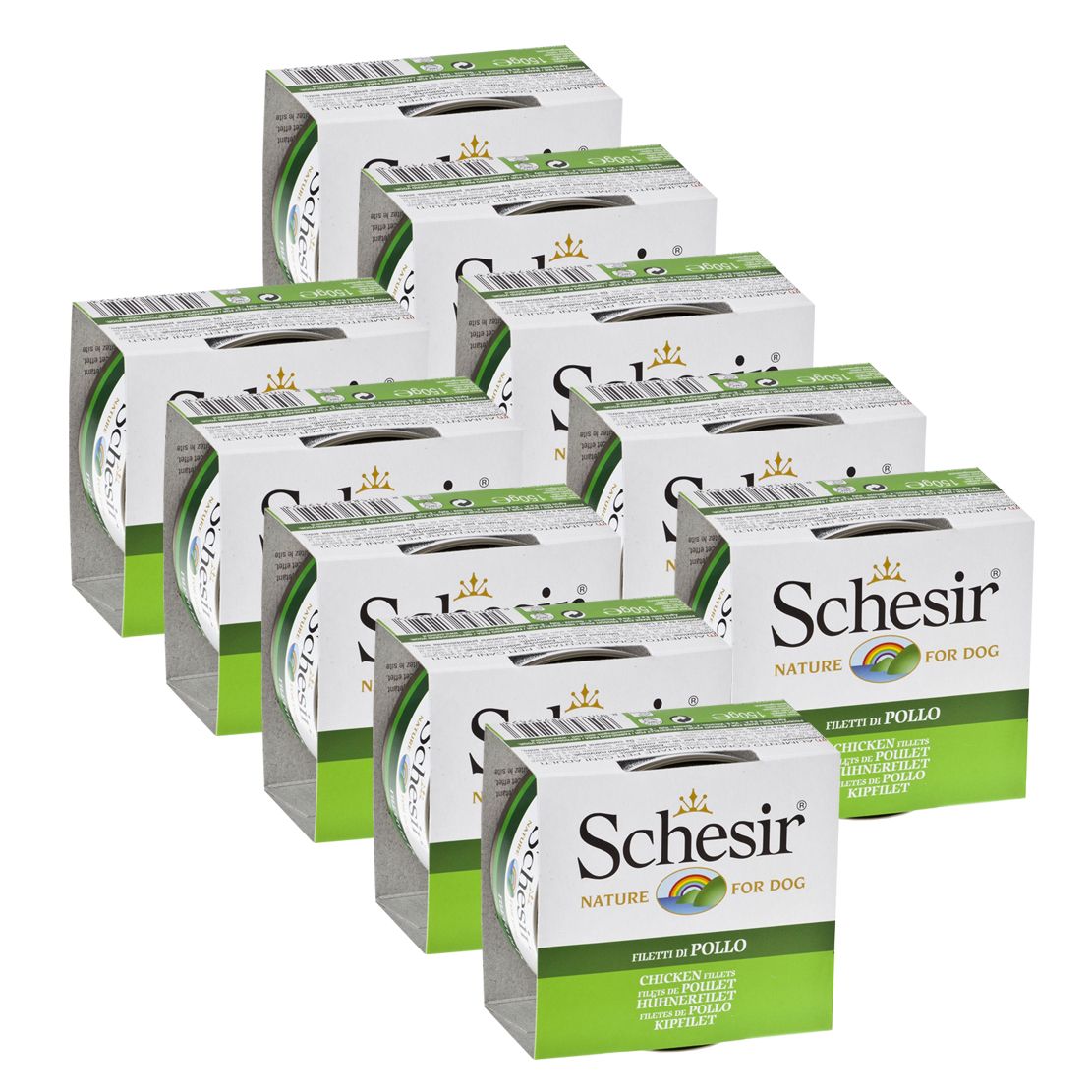 Schesir dog piletina u želeu 10 x 150 g