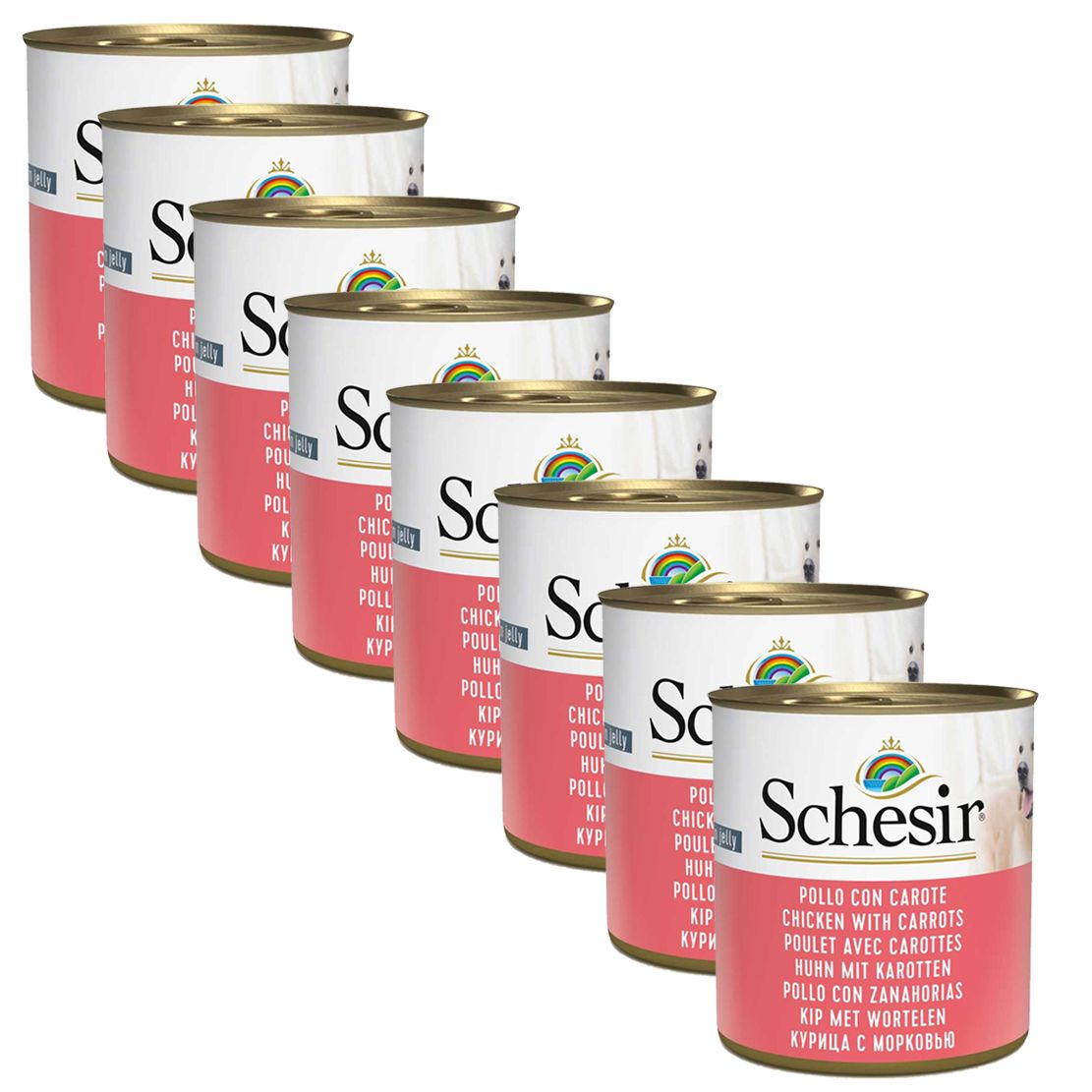 Schesir dog Adult - piletina s mrkvom 8 x 285 g