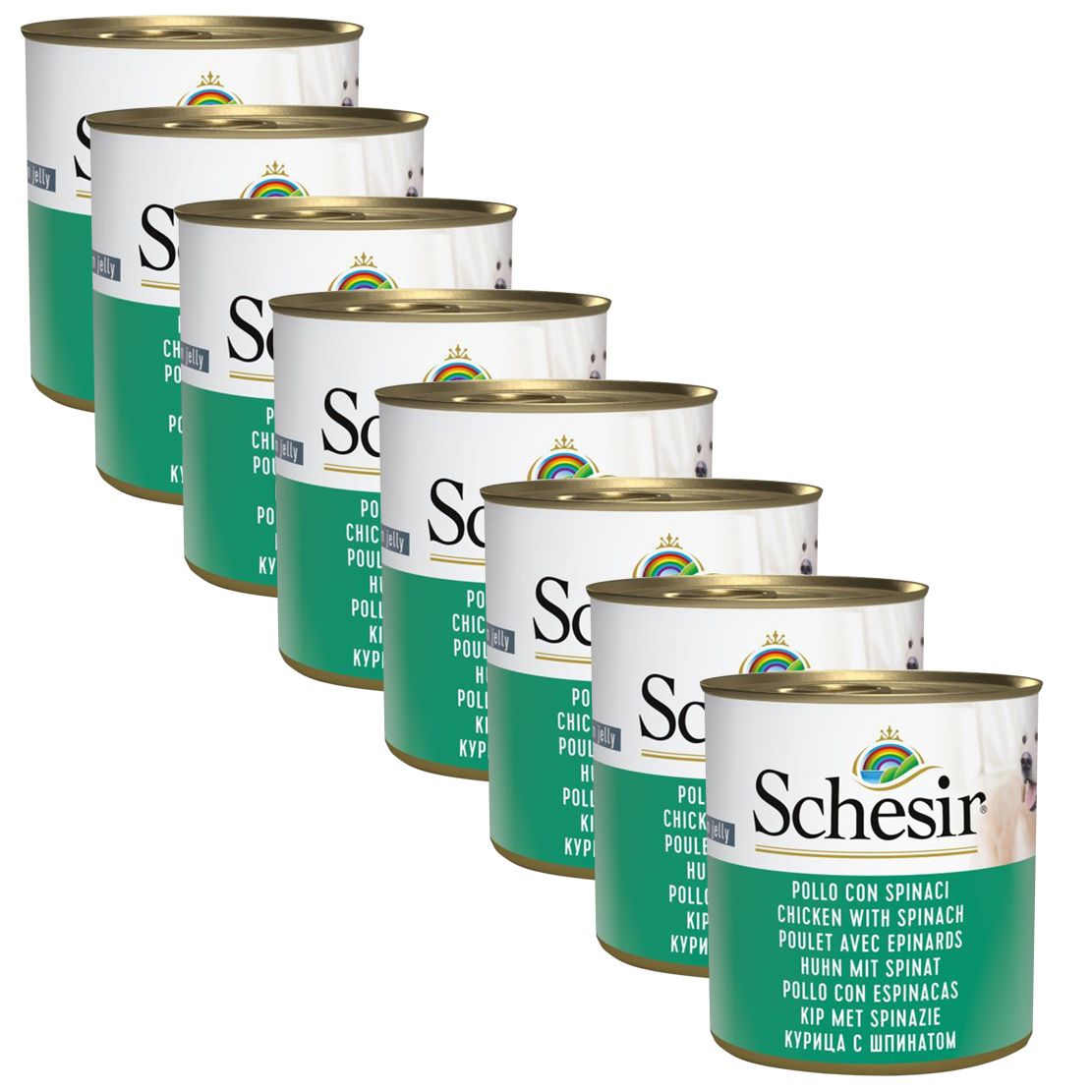 Schesir dog Adult - piletina sa špinatom 8 x 285 g