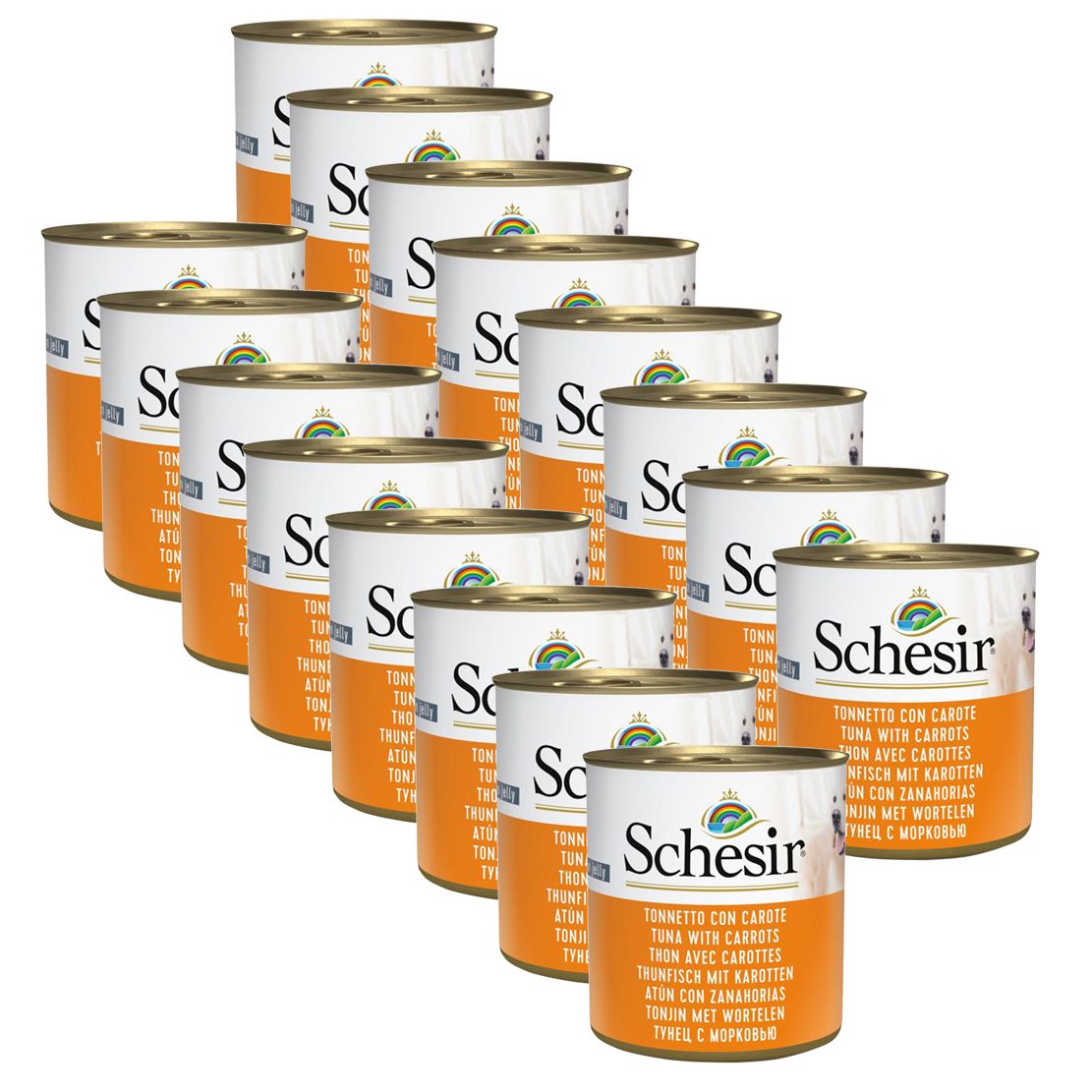 Schesir dog Adult - tuna s mrkvom 16 x 285 g