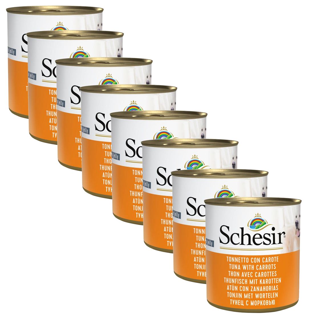 Schesir dog Adult - tuna s mrkvom 8 x 285 g