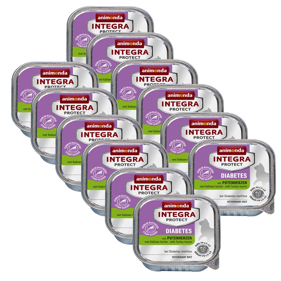 Animonda Integra Protect Cat Diabetes - pureći srca 12 x 100g