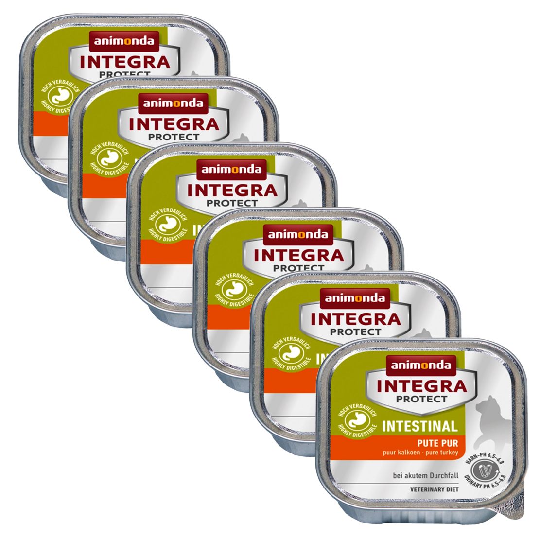 Animonda Integra Protect Cat Intestinal probava - puretina 6 x 100g