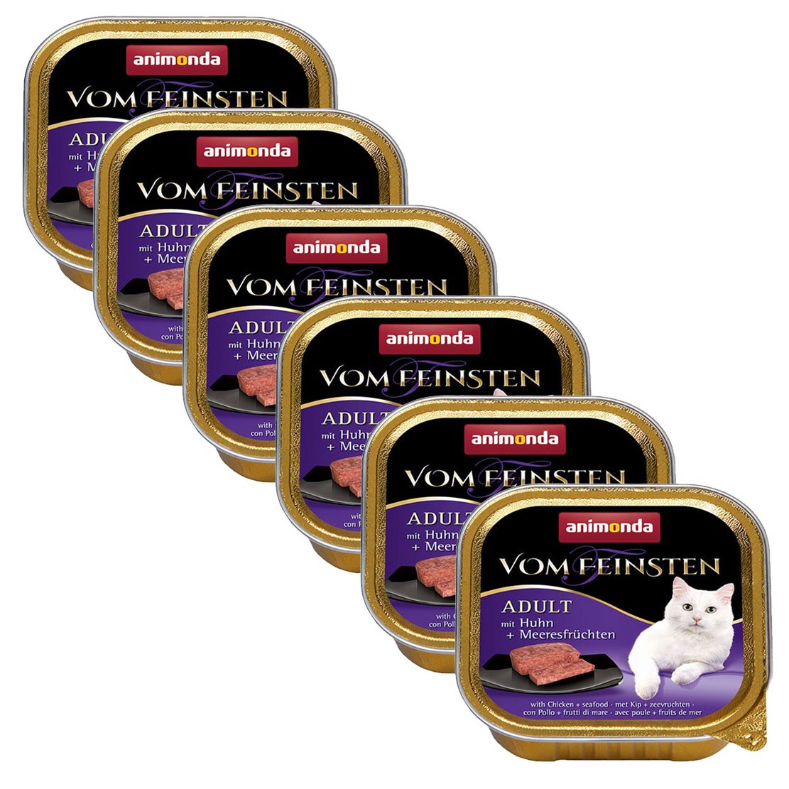 Animonda Vom Feinsten Adult Cats - piletina i morski plodovi 6 x 100 g