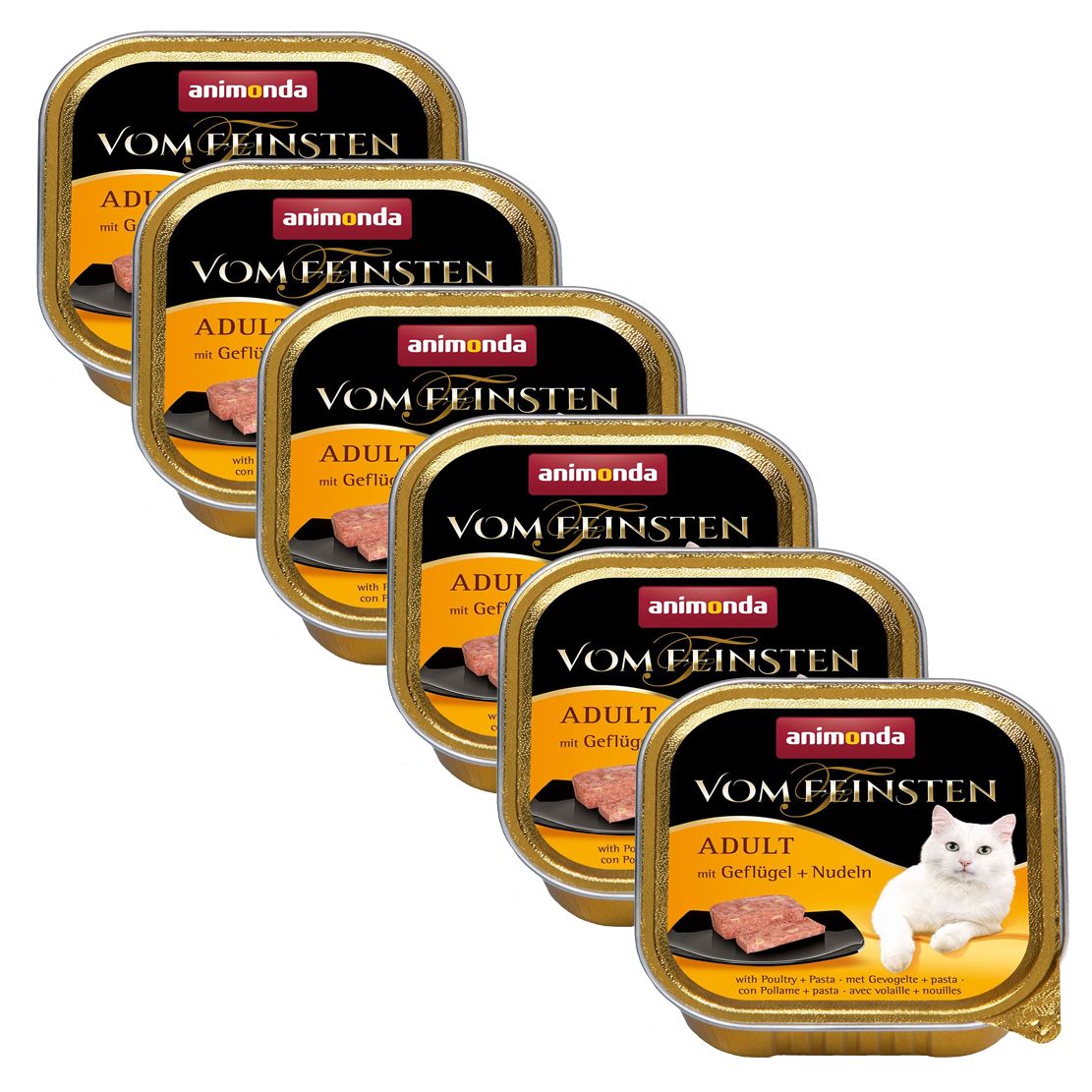 Animonda Vom Feinsten Adult Cats - piletina + tjestenina 6 x 100 g