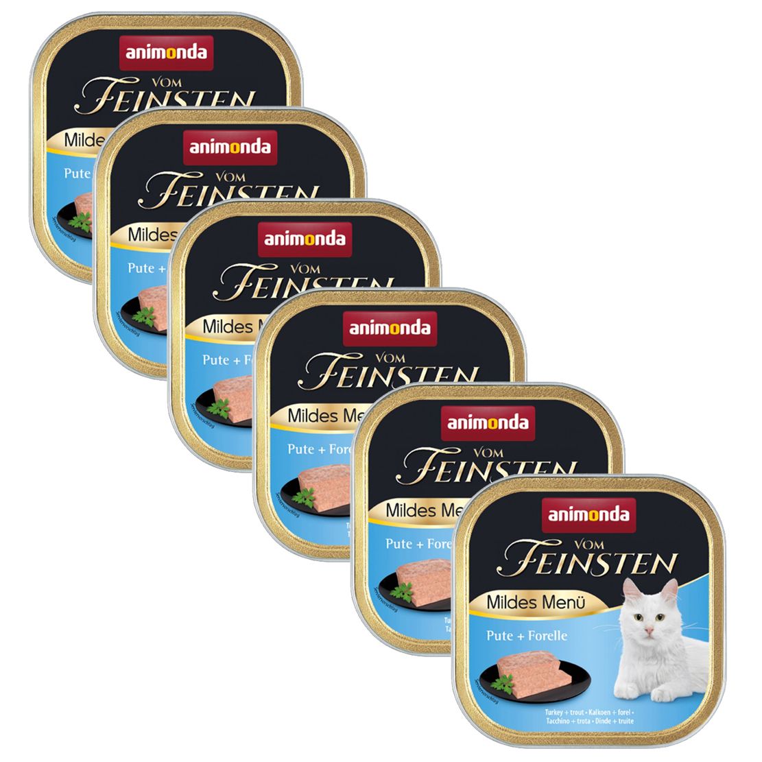 Animonda Vom Feinsten Adult Cats - purica + pastrva 6 x 100 g