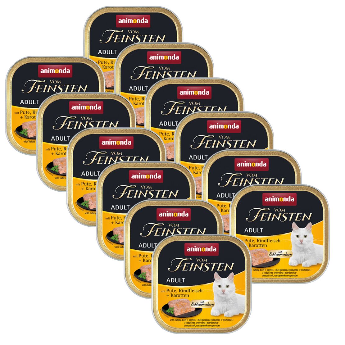 Animonda Vom Feinsten Adult Cat puretina, govedina + mrkva 12 x 100 g