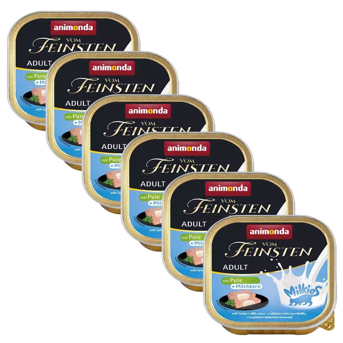Animonda Vom Feinsten Adult Cat Milkies - puretina s mliječnom jezgrom 6 x 100 g