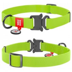 Vodootporni ovratnik WAU DOG - zeleni 24-40 cm / 20 mm