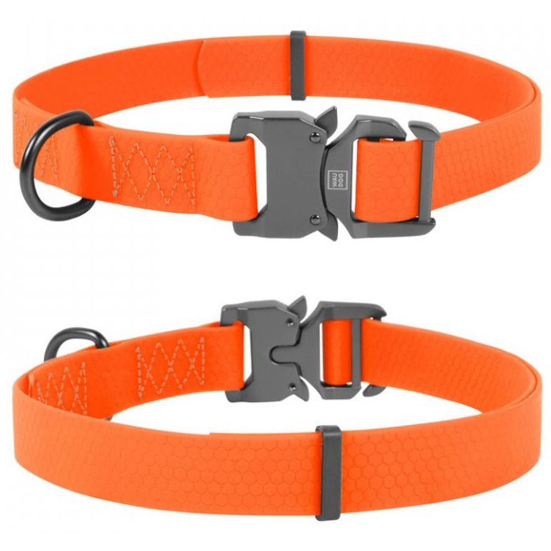 Vodootporni ovratnik WAU DOG - narančasti 31-49 cm / 25 mm