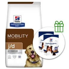 Hill's Prescription Diet j/d Njega zglobova suho krmivo za pse 12 kg + 2x poslastice BESPLATNO