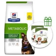 Hill's Prescription Diet Metabolic Regulacija tjelesne težine za pse janjetina 12 kg + 2x poslastice BESPLATNO
