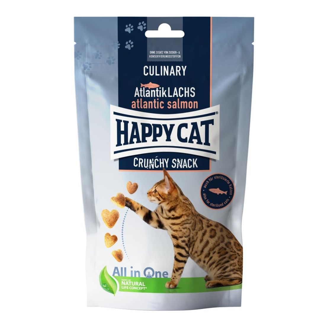 Happy Cat Crunchy Snack Atlantik Lachs 70 g