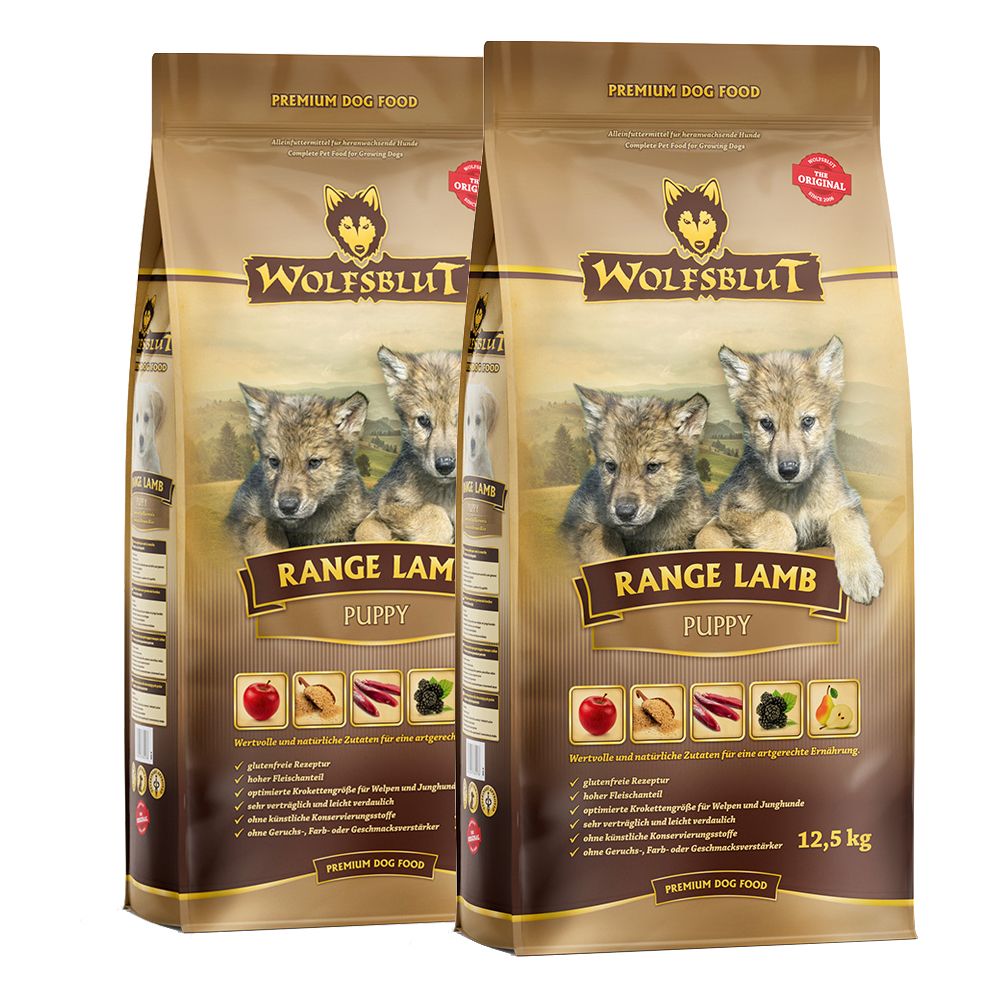 WOLFSBLUT Range Lamb Puppy 2 x 12,5 kg