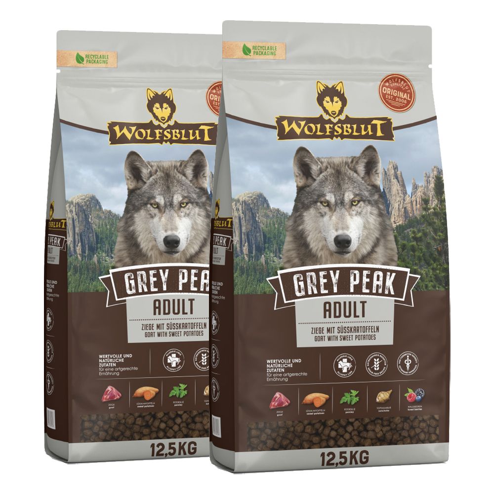 WOLFSBLUT Grey Peak Adult 2 x 12,5 kg