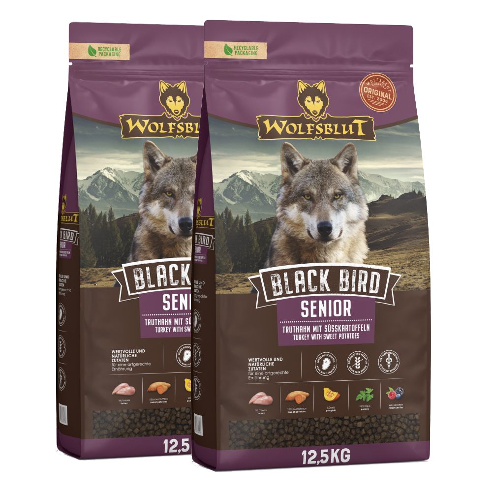 WOLFSBLUT Black Bird Senior 2 x 12,5 kg