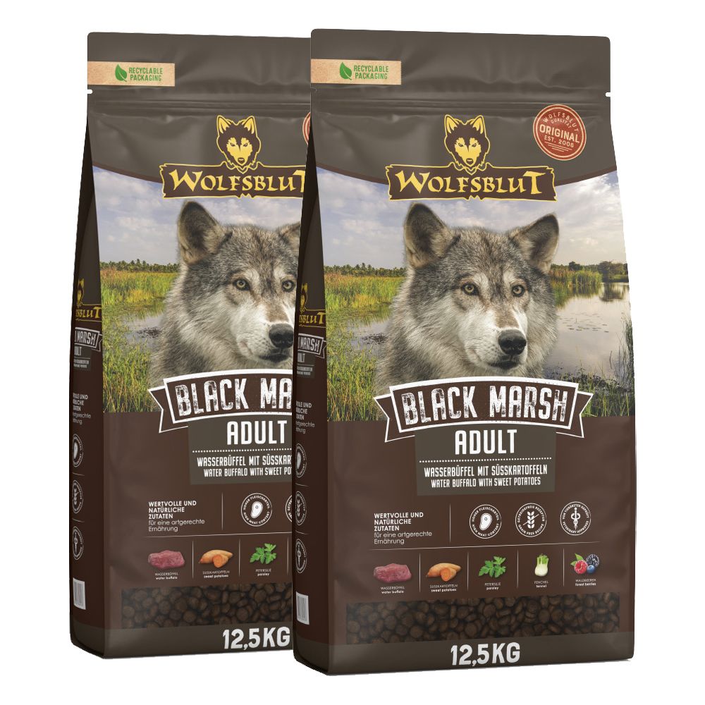 WOLFSBLUT Black Marsh Adult 2 x 12,5 kg
