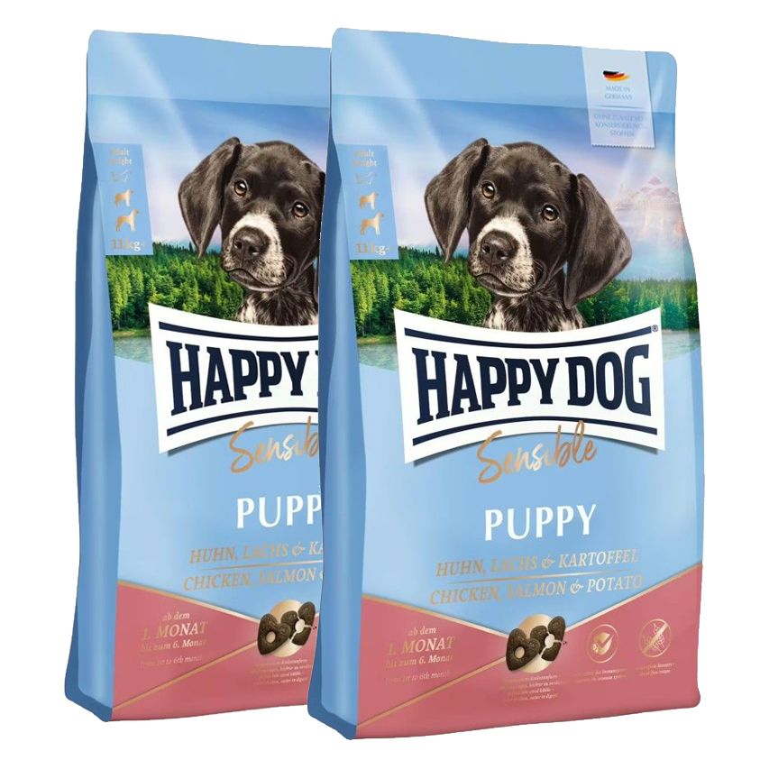 Happy Dog Sensible Puppy Losos i Krumpiri 2 x 10 kg