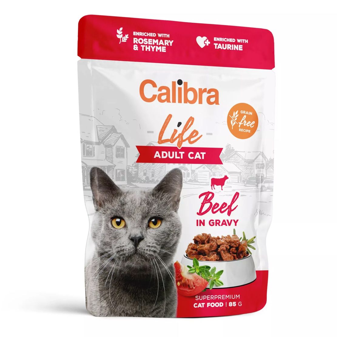 Calibra Cat Life Adult Beef in gravy 85 g
