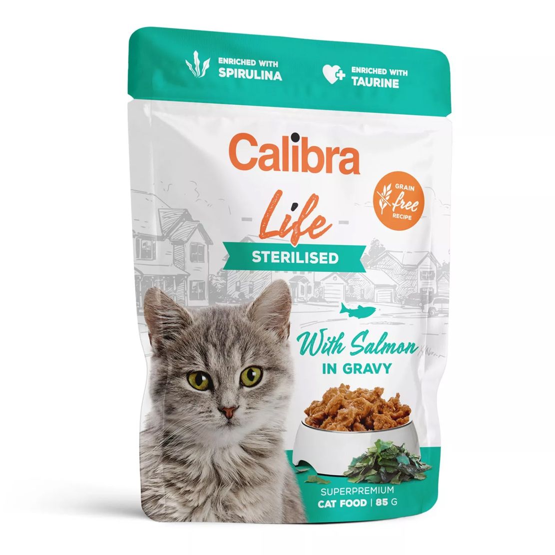 Calibra Cat Life Sterilised Salmon in gravy 85 g