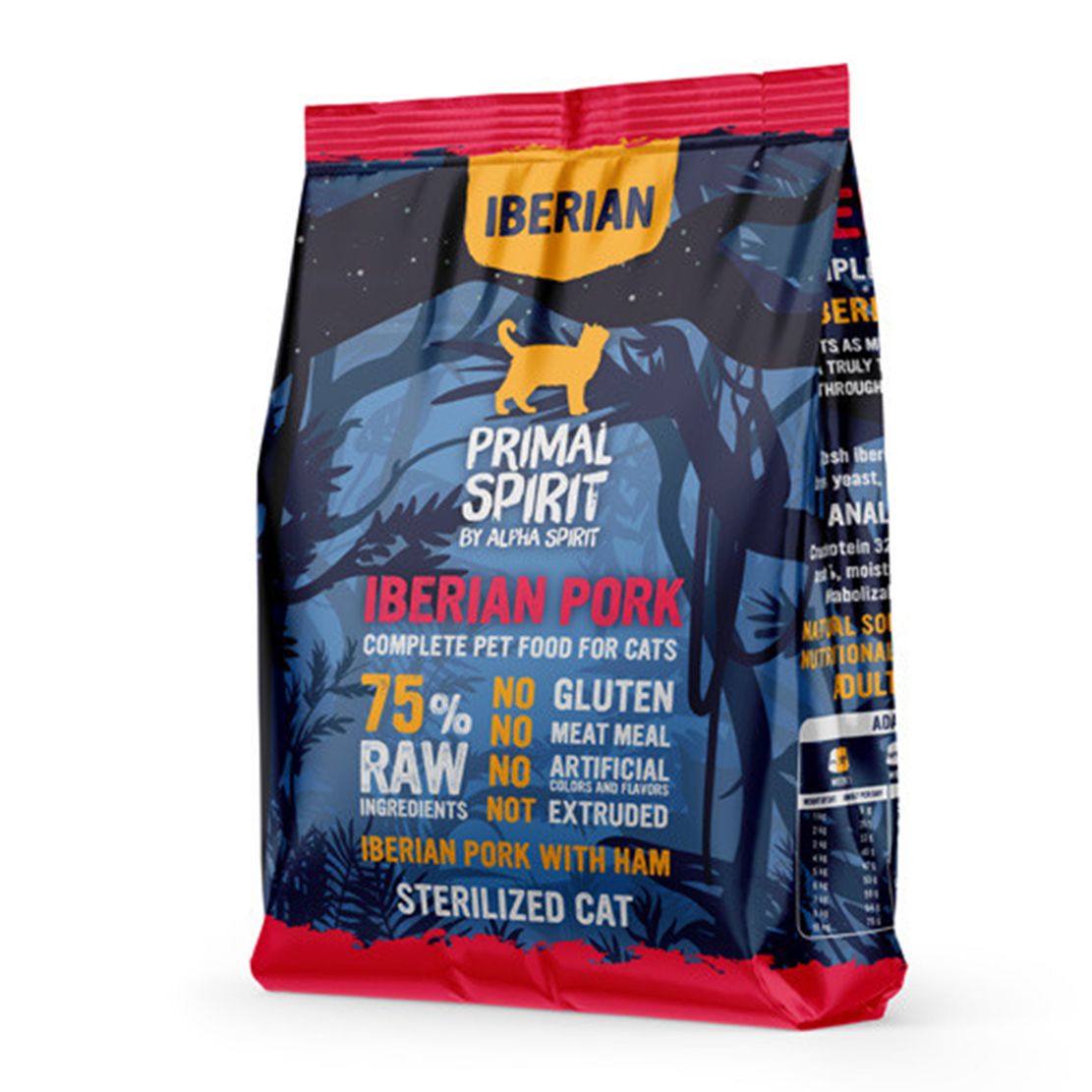 Primal Spirit Cat 75 % Iberian Pork with Ham 1 kg