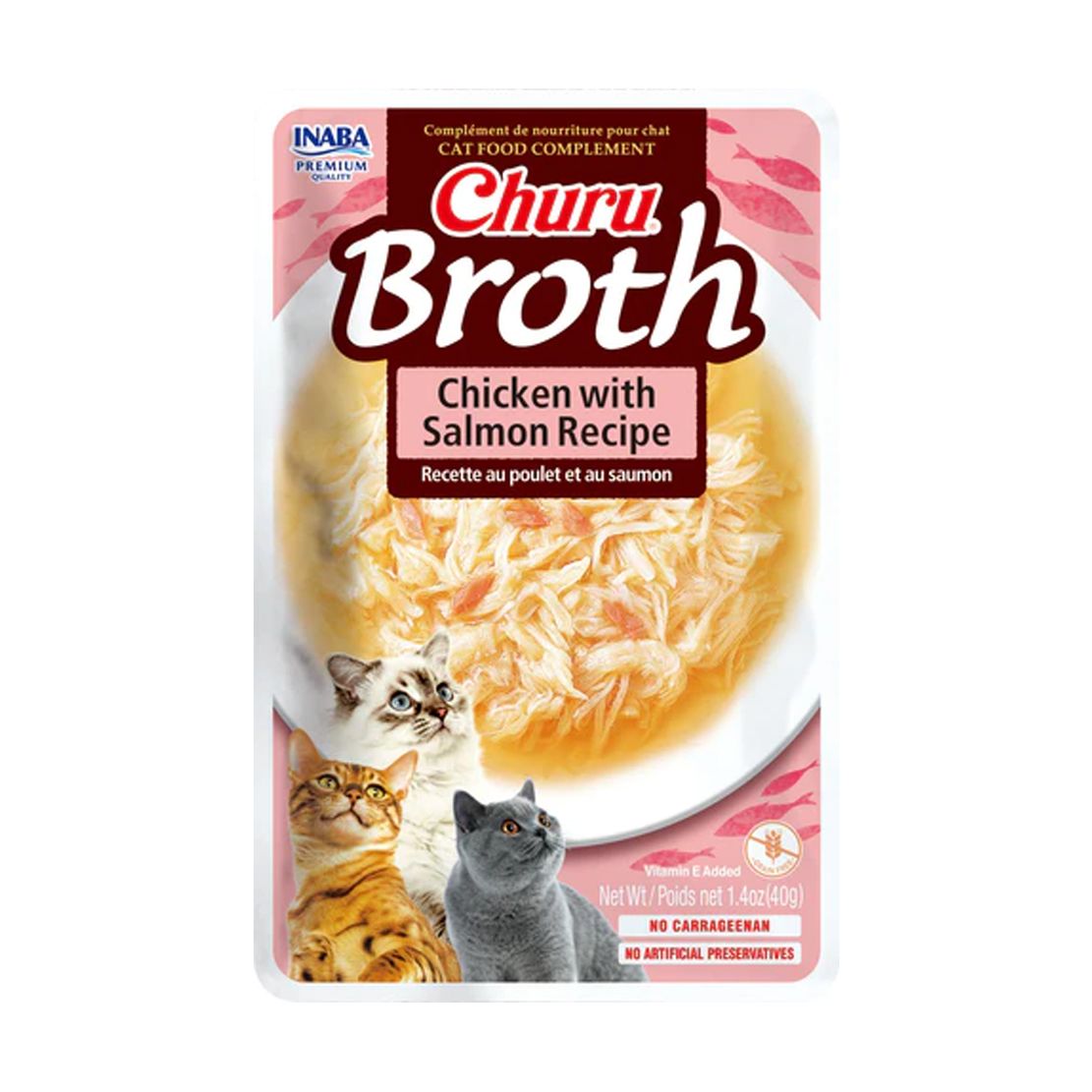 Inaba Ciao Broth cat piletina s lososom 40 g