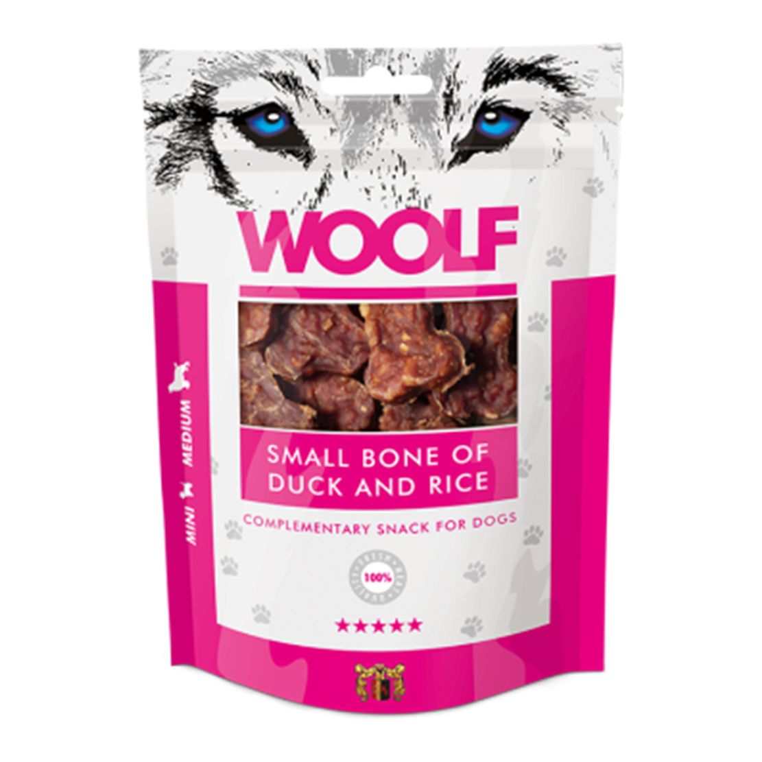 WOOLF Small Bone of Duck & Rice 100 g