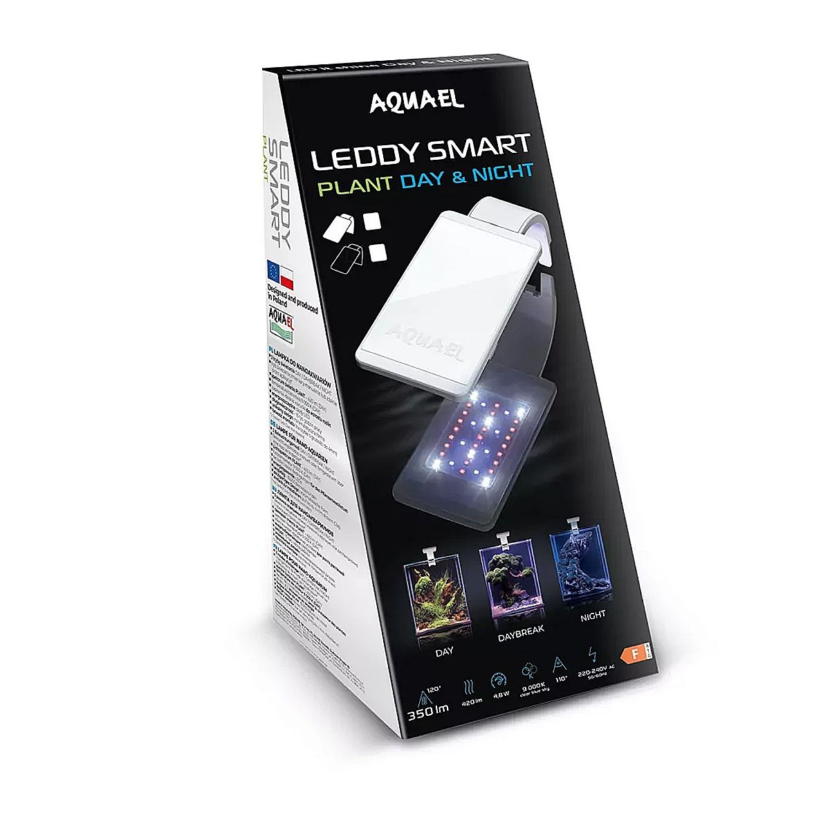 LED rasvjeta akvarija Aquael LEDDY SMART PLANT - 4,8W, crna