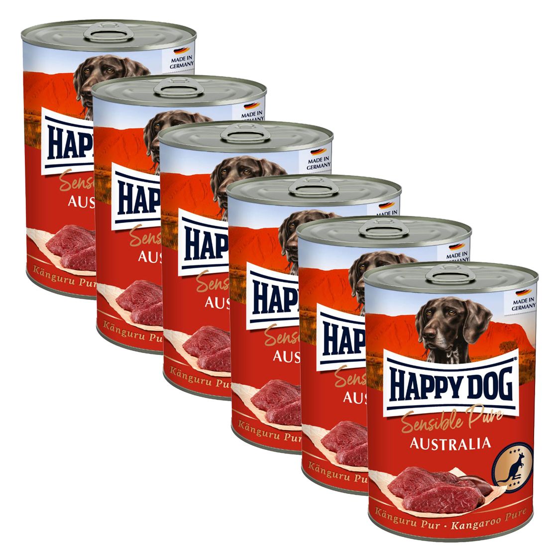 Happy Dog Sensible Pure Australia 6 x 400 g / kengurú