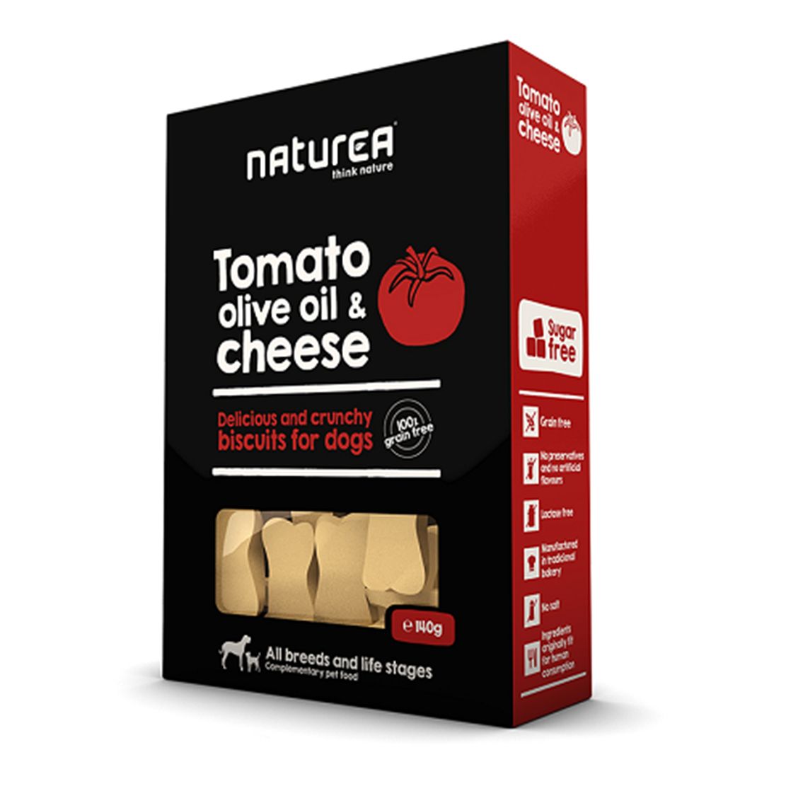 Naturea Biscuits Tomato & olive oil & cheese 140 g
