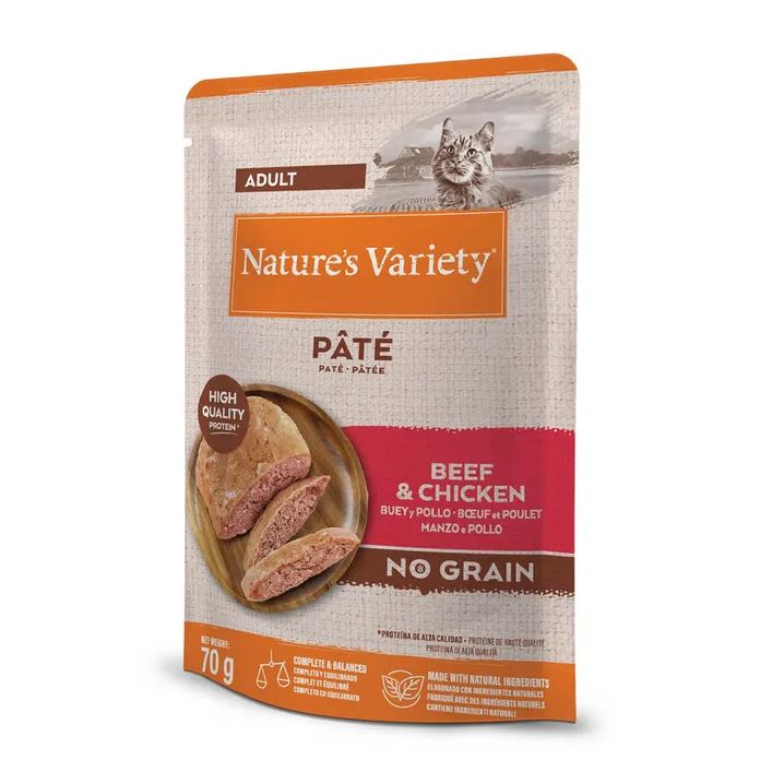 Nature's Variety Cat Paté Beef & Chicken 70 g