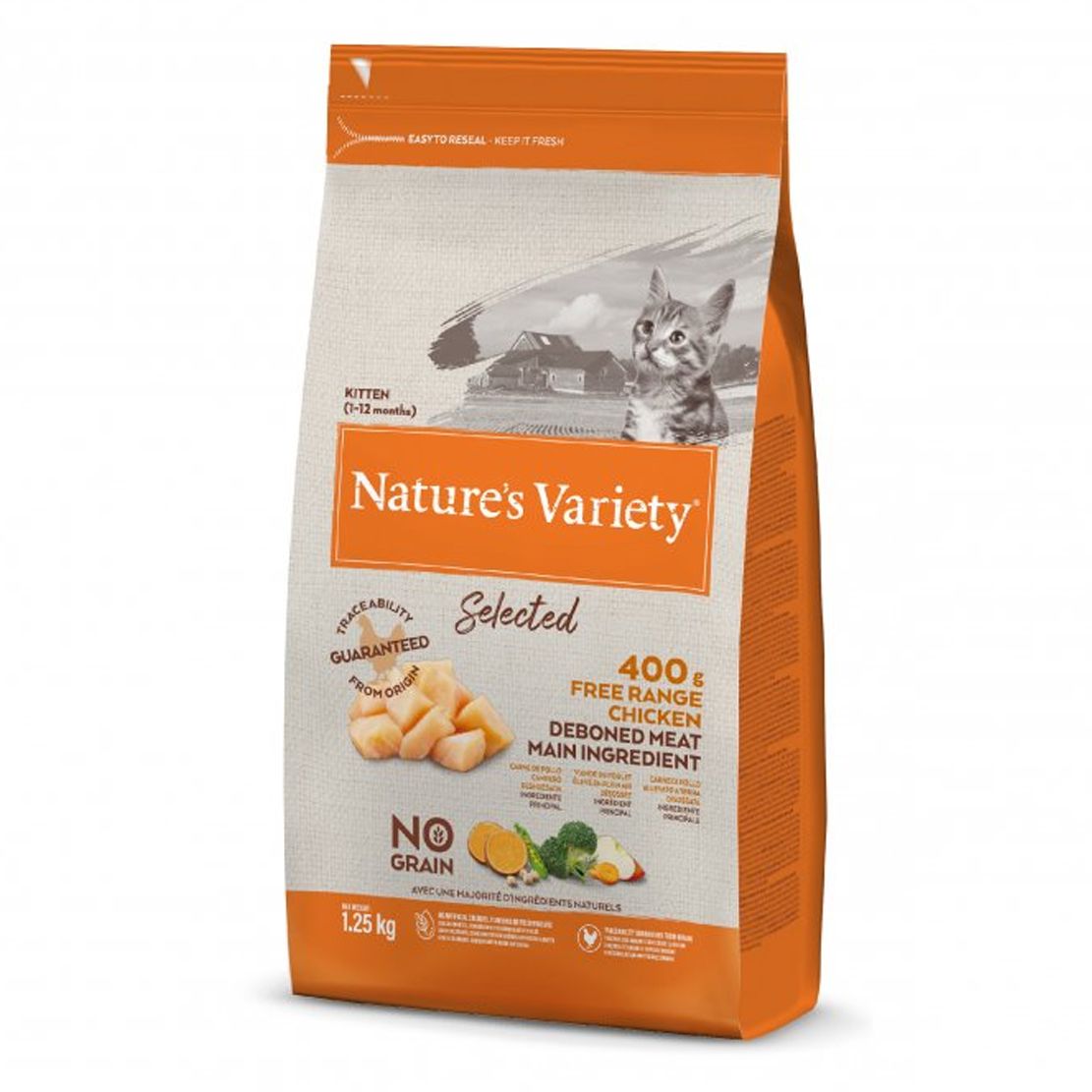 Nature's Variety Cat Selected Kitten No Grain Chicken 1,25 kg