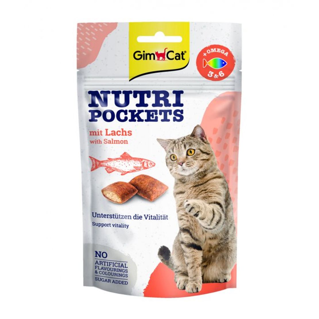 GimCat Nutri Pockets s lososom 60 g