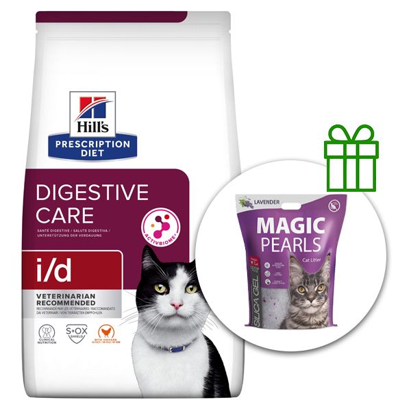 Hill's Prescription Diet i/d Njega probave suho krmivo za mačke 8 kg + posuda GRATIS