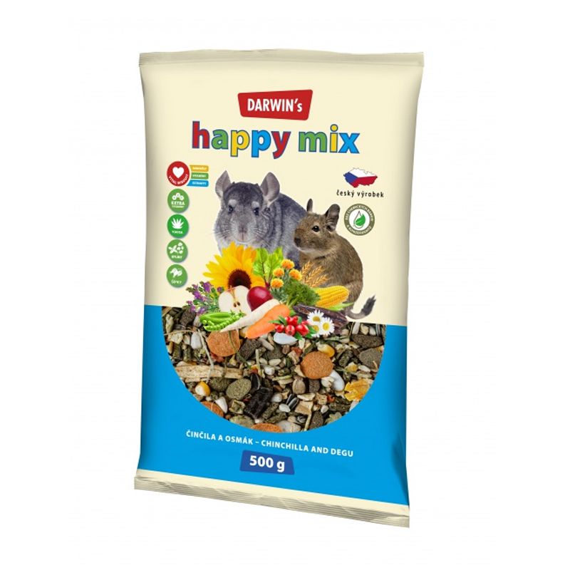 Darwinov srebrničar i hrčak happy mix 500 g