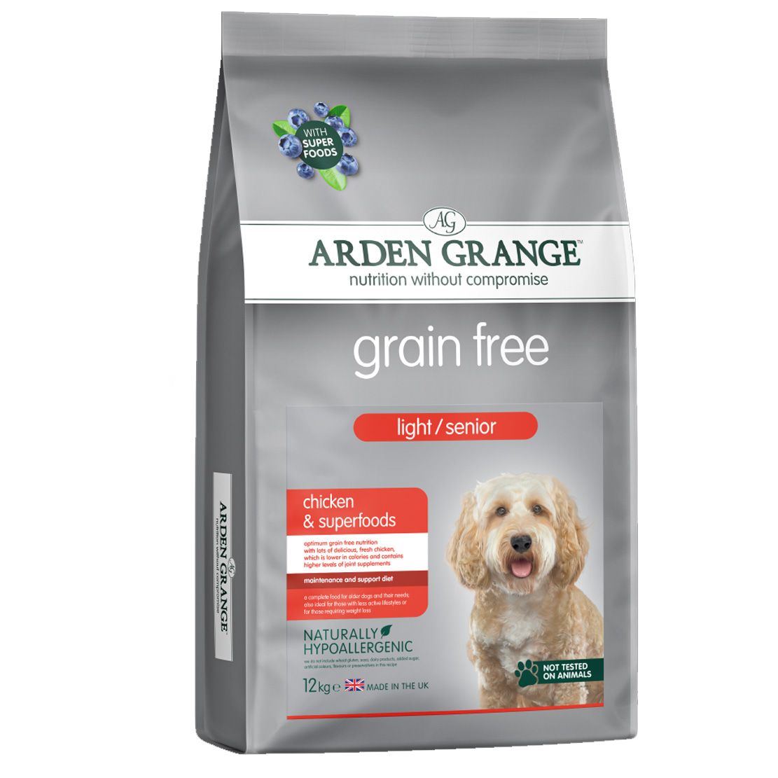 ARDEN GRANGE GF Light/Senior Chicken & Superfoods 12 kg