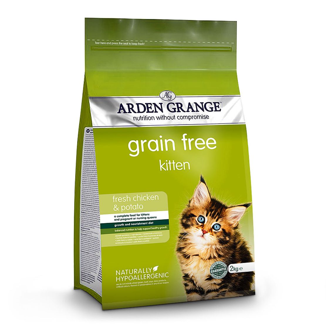 ARDEN GRANGE GF Kitten Chicken & Potato 2 kg