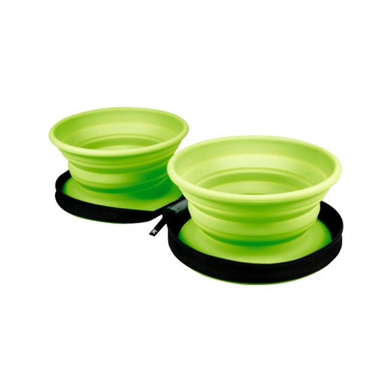 Putna dvostruka zdjela Kiwi Walker 2 x 350 ml zelena