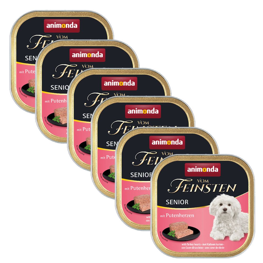 ANIMONDA Senior pašteta - pureća srca, 6 x 150 g