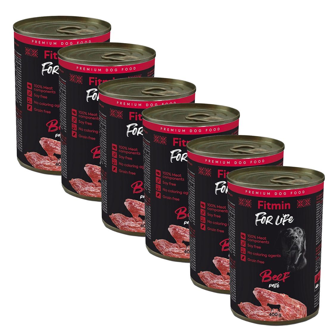 Konzerva Fitmin For Life GOVEDINA pašteta 6 x 400 g
