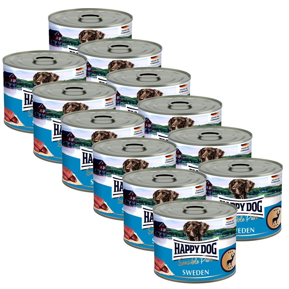Happy Dog Wild Pur Sweden 12 x 200g / divina