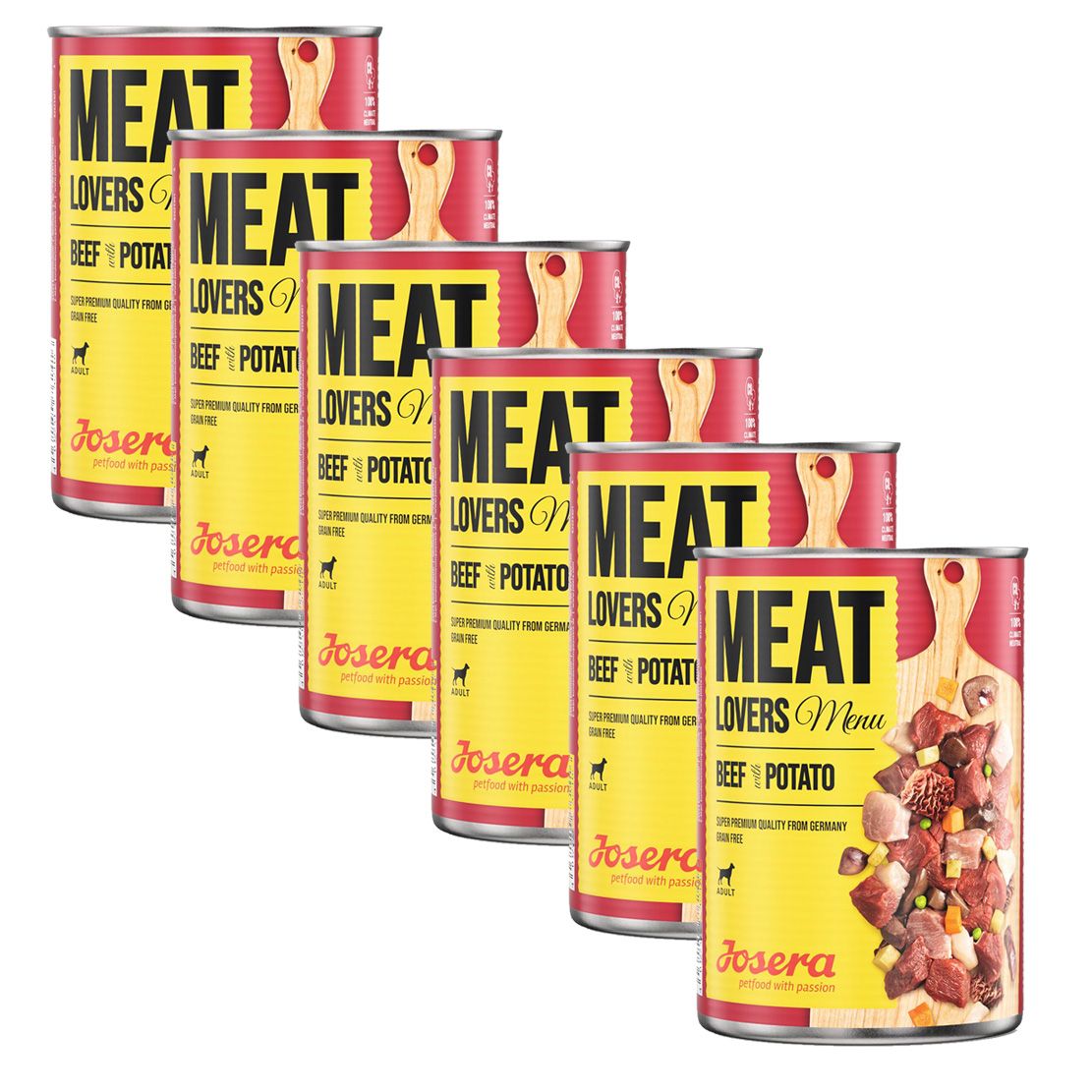 Josera Meat Lovers Menu Beef with Potato 6 x 800 g