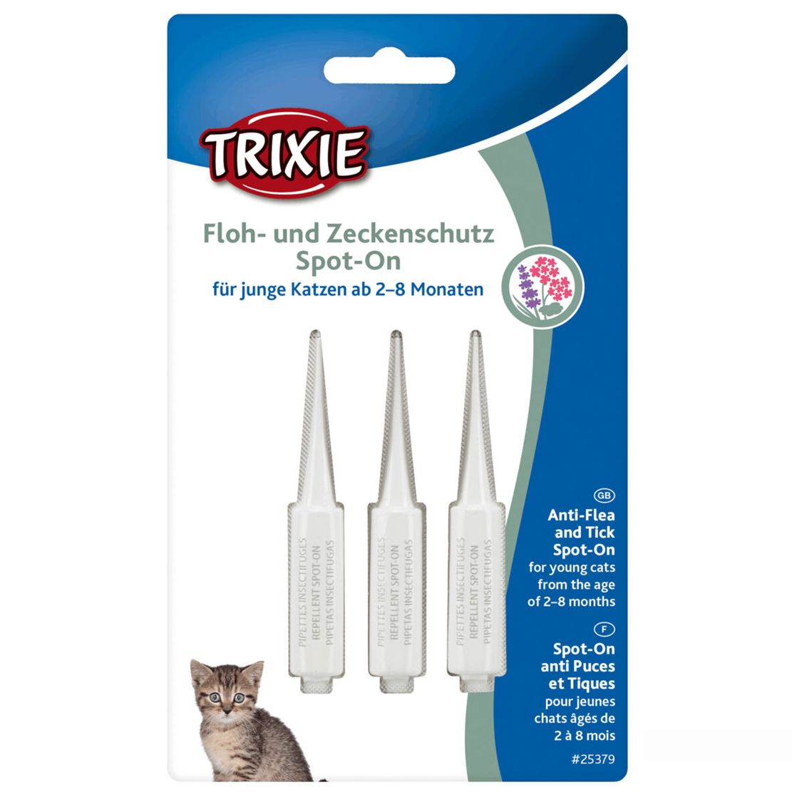 Trixie Spot-On Flea & Tick Kitten Pipete za mačiće 3 x 0,6 ml