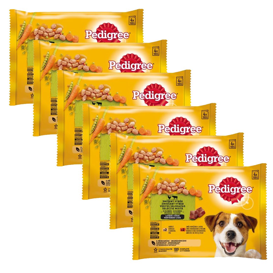 Pedigree Mješoviti izbor s povrćem u umaku 6 x (4 x 100 g)