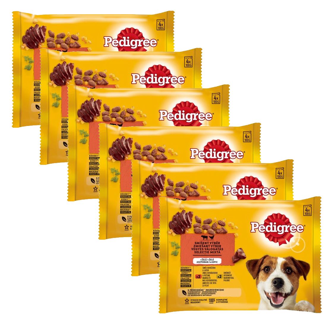 Pedigree Mješoviti izbor u želeu 6 x (4 x 100 g)