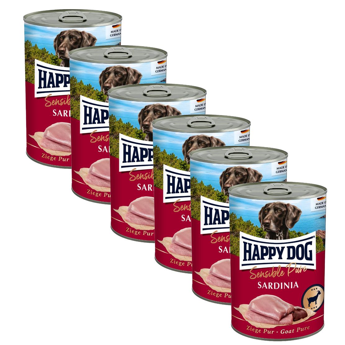 Happy Dog Sensible Pure Sardinia 6 x 400 g / kozica