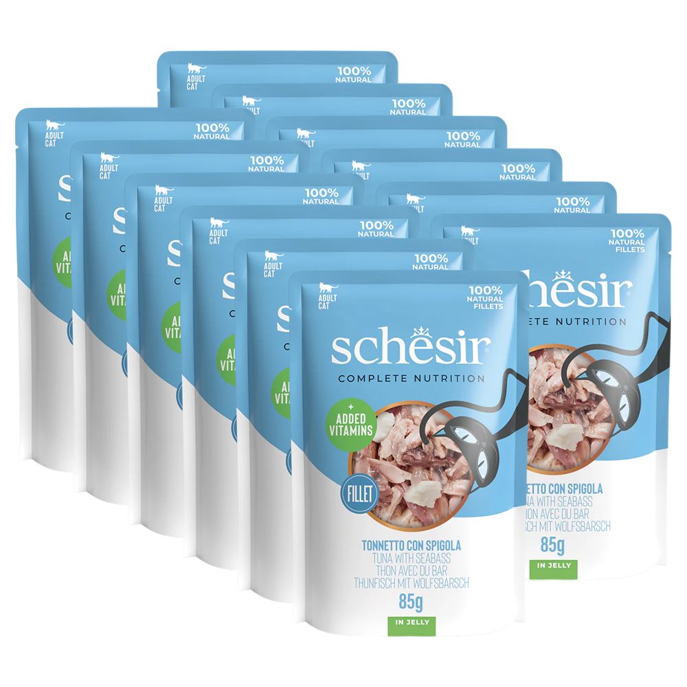 Schesir cat tuna i morski vuk 12 x 85 g