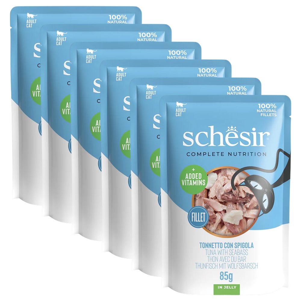 Schesir cat tuna i morski vuk 6 x 85 g